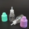 5000 sztuk 3 ml Mini Plastikowa Próbka Butelki Kroplowe z kolorowymi Divet Odzież Diwiny Cienka Końcówka Dla 3 ml Ejuice Eliquid Oil Darmowa Wysyłka DHL