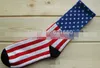 Wholesale-medium thickness sock stocking Couples tide Harajuku socks Torx American flag stars stripes cotton socks cotton crew men women