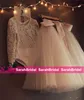 2019 Çocuklar Için Sevimli İlk Communion elbise İki Adet Backless Aplikler Ve Yay Ile Tutu Balo Pageant Düğün Konuk Çiçek Kız giymek