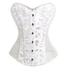 Hela könen Mesh Corsets and Bustie Elastic Net Hollow Out Flowers Design Busk Stängning Bustier Corset Body Shapewear Cincher CO243P