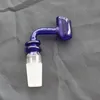 Colorido desplegable Glass Banger Nail 90 grados para pipa de agua Hookahs 10mm 14.4mm 18.8mm junta macho