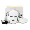 TM-LM001 Drop Ship USA USPS Gratis Sändning 7 Färgfoton LED Facial Neck Beauty Mask Microurrent Massager Skin Föryngring Anti-Aging