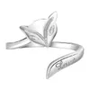 925 Sterling Silver banhado Jewerly Anéis Coração Golfinhos Libélula Asas Do Anjo Amor Fox Borboleta Opening Anel Ajustável Para Mulheres
