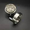 Smoking Accessories Sharp Stone style 4 Layer Metal Grinders Zinc Alloy CNC Grinder Black for Smoking dry herb7399873