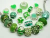 100 pçs / lote cor misturada Moda Encantos Beads para Fazer Jóias Solta Grande Buraco Encantos DIY Beads para Pulseira Europeia Atacado em Massa