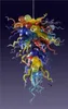 豪華なカラフルなランプLEDクリスタルフラワーシャンデリア家の装飾照明ハンドブローされたムラノガラスロマンチックなペンダントランプAC 110/120/220 / 240V