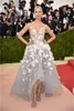 2019 High Low Spaghetti Straps Qualipes Organza Red Carpet Dresses Celebrity Celebrity Vintage Sexy Pageant Prom Downs عالية الجودة 7537899