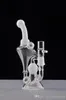 Hookah folwer Newest White small bong mini water pipe pocket glass bong min oil Rigs with 14mm male joint