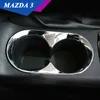 2014 2015 Mazda 3 Axela ABS Chrom vorne Mittelkonsole Wasserbecherhalter Surround Trim Cover Car Styling Zubehör