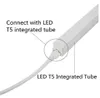 1FT 2FT 3FT 4FT 5FT verlengsnoer T5 T8 Connector Kabelkabel Draad Dubbele End Connector-kabel voor geïntegreerde LED-fluorescerende buis