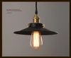 Vintage Żyrandol Światła Industrial American Style Black Chandeliers Żelazo Base Loft Coffee Bar Restauracja Kuchnia Wisiorek Oświetlenie 220 V