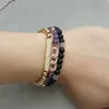 Hurtownie 10 sztuk / partia Letnie Bary Cyrkon Biżuteria 6mm Koraliki miedziane z Micro Inlay CZ Pave Tube Beads Bransoletki