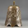 Gebed Handwerk gehamerd Chinees Messing Oude Dragon Embossing Bell Decor