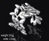 2017 vente chaude meilleur prix placage 925 argent Sterling exagération 20mm feuille ouverture anneau charmes bijoux de mode 10 pcs/lot