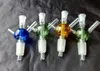 free shipping -----2016 new Spherical 3 through the ferrule, Hookah glass / glass bong / pipe fitting glass color random delivery