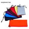 Wholesale ultra-fine Fibers Sunglasses Bags Pouch Soft Eyeglasses Bag Glasses Case Many Colors Mixed Eyewear Accessories