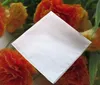 Pure White Hankerchiefs 100% Katoen Zakdoeken Vrouwen Mannen 41cm * 41cm Pocket Square Wedding Plain DIY Print Draw Hankie