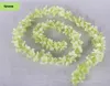 Wholesale 45/80/100 inch Artificial Silk Hydrangea Garland Purple Wisteria Flower Vine Garland for Wedding Backdrop Wall Decor Supplies