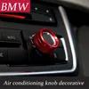 Boutons de climatisation pour BMW X1, F48, X5, X6, E70, E71, F15, F16, F30, F10, F32, F34, F01, F45, F20, F07, style de voiture, garniture circulaire Audio, Acc301e
