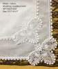 Hometextiles Nouveau style américain 12PCS / lot blanc Soft100% coton Mesdames mariage Mouchoir 11.5x11.5 broderie du crochet bords en dentelle pour la mariée