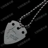 Thickness 1.0mm perimeter 60cm Acoustic Electric Guitar Picks Aluminium musical instrument parts Pendant Necklace