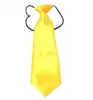 Cravatta regolabile per bambini Cravatta elastica in raso Cravatta solida di alta qualità Accessori per abbigliamento