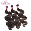 Indian Virgin Hair 3pcs/lot Remy Human Hair Weave Wavy Body Wave Free Shipping Natural Color