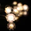 Plast LED Pine Cone String Lights 5V batteridriven varmt vitt hem, födelsedag, bröllop, juldekoration