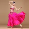 크기 S - XL 성능 11 색상 여성 댄스 전문 2pcs 복장 오리엔탈 비즈 복장 밸리 댄스 브래지어 벨트