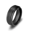 8MM Tungsten Carbide Rings with Matte Center Step Edge Mens Wedding Bands US Size 713 Leave Message About the Size Color4707270
