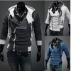 Grossist-2016 Snygg Herr Assassins Creed 3 Desmond Miles Costume Hoodie Cosplay Coat Jacket