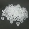 Wholesale 1000ピース9 mm小型クリアホワイトタトゥーインクカッププラスチックttattooキャップを想定ホットセール送料無料