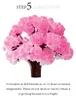 iWish 2017 Visual 14x11cm Pink Big Grow Magic Paper Sakura Tree Magically Growing Japanese Trees Kit Desktop Cherry Blossom Christmas 100PCS