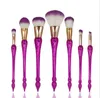 New Unicorn Rainbow Makeup Brushes eyeshadow Foundation outline Mix together Superior quality Makeup tools