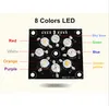 LED Magic Crystal Ball Lamp Disco Lights 24W Sound Control Stage Light 8 Colors 3 Modes Laser Wedding Party Lamp