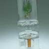 Filtre à trois couches en verre floral Hooka ---- plate-forme pétrolière bangs en verre conduite d'eau épaisse pyrex mini conduite d'eau liquide capiteuse sci, couleur livraison aléatoire