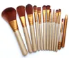 12 Stks Cosmetische Makeup Borstels Set Poeder Foundation Oogschaduw Eyeliner Lip Brush Tool Merk Make-up Borstels Pincel Maquiagem