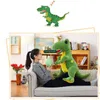 Dorimytrader büyük pop anime Tyrannosaurus rex peluş oyuncak büyük karikatür dinozor bebek dinozor yumurtaları noel hediyesi 63 inç 160 cm