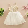 2 to 6 years baby Girls summer tutu sling shining Dresses, children clothes, baby kids boutique clothing, 5ES505DS-58
