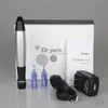 Dermapen Derma Pen 5 Hastigheter Professionell Mikronål Mikronedling Pen Elektrisk Auto Microneedle Dermapen med 2st nålpatroner