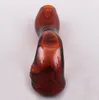 Wholesale Glass Hand Pipes Amber Smoking Pipe Tobacco Burner