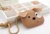 Cute Little Bear Head Kids Coin Bag 2 Colors Cotton Kids Messager Bag Cartoon Kids Messager Wallet Lovely Animals Purse For Kids