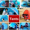 Fartyg 3-6 dagar Sommar Vandringstält Utomhus Camping Shelters För 2-3 personer UV Skydd 30+ Tält för Beach Travel Lawn Family Party