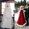 Bröllopskåpa Custom Make Fashion Satin Cape Cloak Medieval Renaissance Wedding Bridal Wraps High Quality Cheap