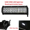 Verlichting 9 inch wit 54W LED-werklamp 4 * 4 Flood Truck Boat Offroad UTV