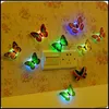 Colorido mudando borboleta levou luz luz lâmpada de luz casa mesa mesa decoração parede llwa199