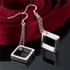 New arrival women's sterling silver plated earring 10 pairs a lot mixed style EME33,fashion plate 925 silver Dangle Chandelier earrings