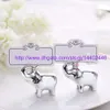 100pcs Lucky in Love Elephant Place Card Holders Photo Holder Wedding Favor Party Gift Silver Free DHL Shipping