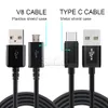 USB Cable S4 V8 USB C Charging Adapter 2.0 Data Sync Charging Cord for Android Cellphone without Packaging