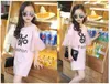 Großmädchen Sommerkleid 2018 Neuankömmlinge Kinder Langes T -Shirt Kiding Clothing Mode Girls Cotton Casual T -Shirt 120160cm 5pcslot1086750